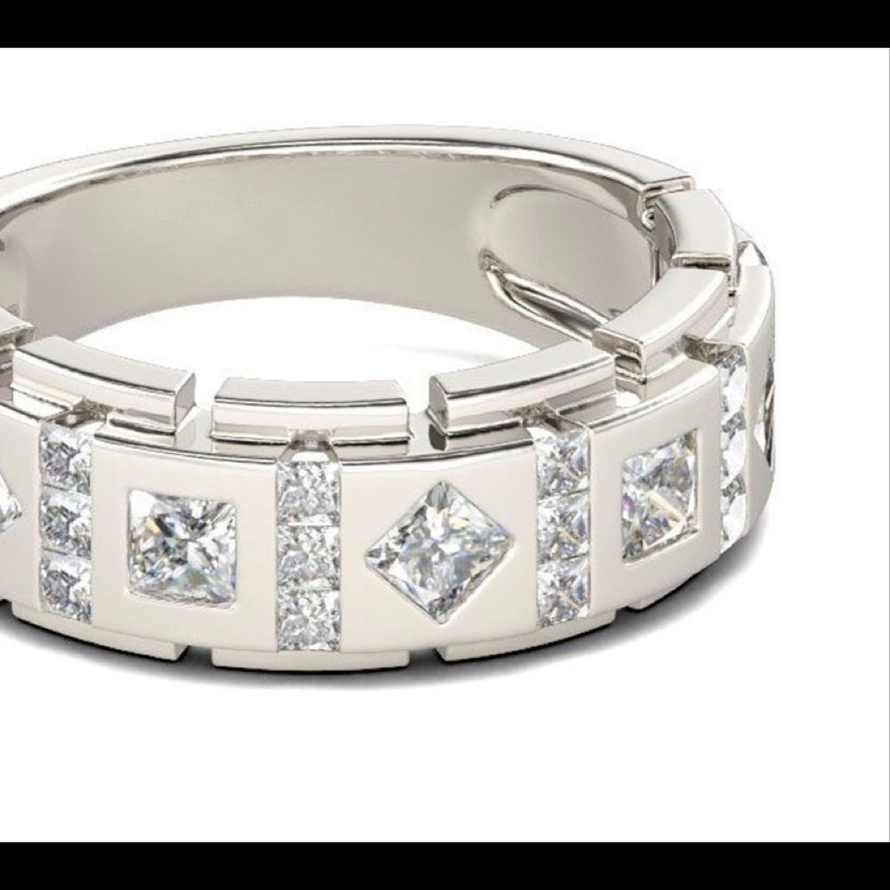 MENS PROPOSAL WHITE SAPPHIRE ADULT SIZE 10 !!